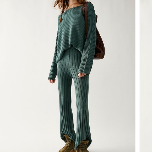 Free People Other - Free People Imogene Sweater Set MEDIUM jade